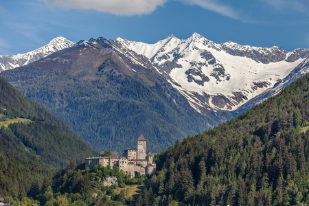 Tures Castle in Campo Tures, South Tyrol, Italyのeditorial素材