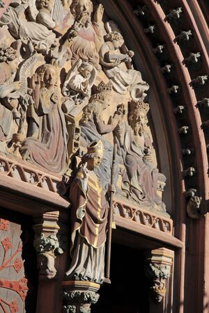 Catholic church of St. Valentinus in Kiedrich, Rheingau, Hesse, Germanyの写真素材