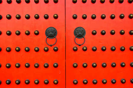 China red doorの写真素材