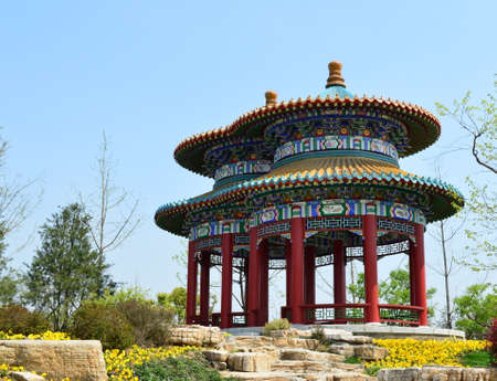 Ancient style of pavilionの写真素材