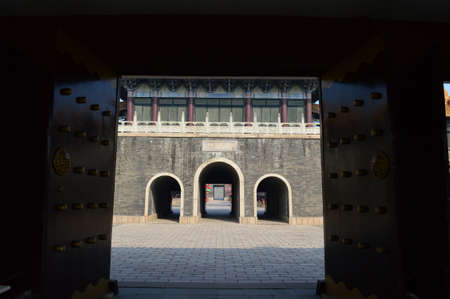 Building in the Shuihu City, Jiangsu, Wuxiのeditorial素材