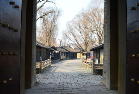 Buildings in the Shuihu City in Jiangsu, Wuxiのeditorial素材