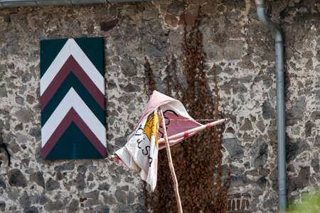 WENAU, GERMANY, AUGUST 01, 2010 - Tournament on a medieval showのeditorial素材