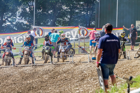 Motocross Kleinhau - 2nd heat Senior 85ccm DAM Meisterschaft - 27th of May 2017 - Kleinhau, Hürtgen, North Rhine Westphalia, NRW, Germany, Europeのeditorial素材