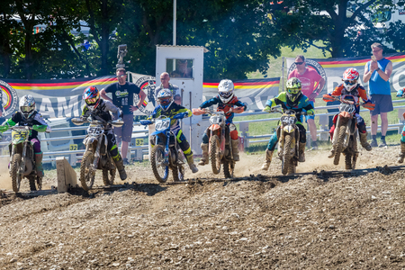Motocross Kleinhau - 2nd heat Senior 85ccm DAM Meisterschaft - 27th of May 2017 - Kleinhau, Hürtgen, North Rhine Westphalia, NRW, Germany, Europeのeditorial素材