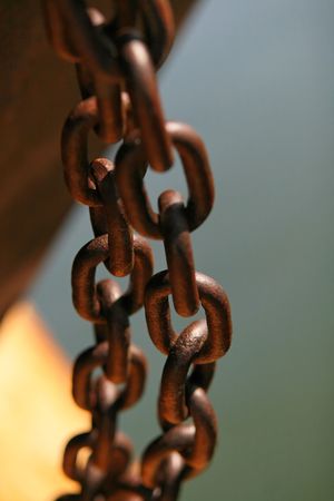 rusted chain