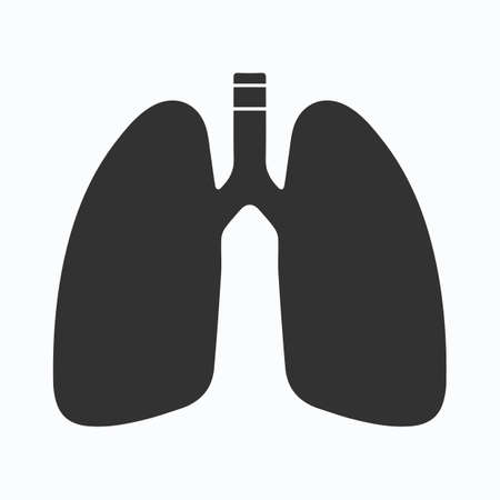 Lung Vector Icon illustration isolated on white background.のイラスト素材