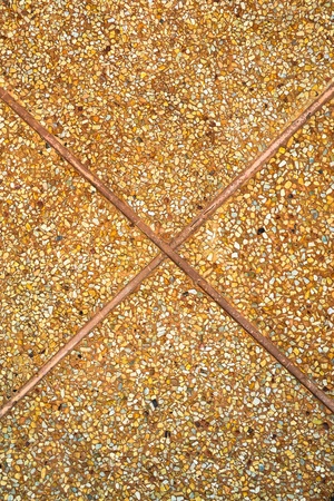 texture of pebble on wall and floorの写真素材