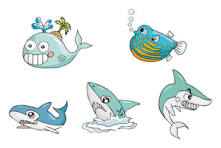 cartoon set eighteenの写真素材