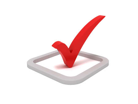 Red check mark sign