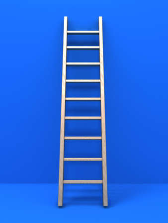 Wooden ladderの写真素材