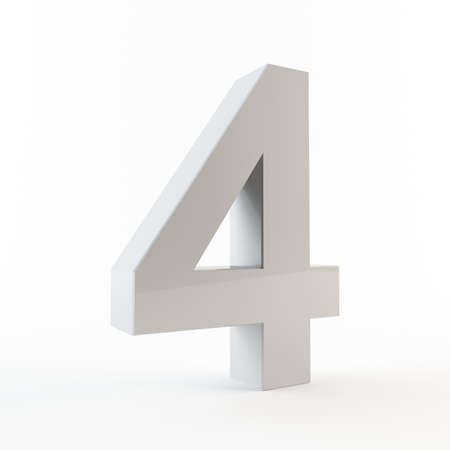 Number 4の写真素材