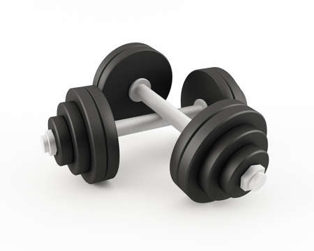 Set of dumbbellsの写真素材