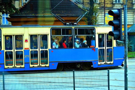 Trams of Prague. Prague is the capital and largest city of the Czech Republic.の写真素材