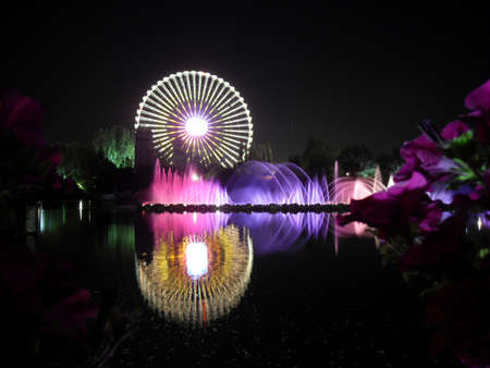 Ruota Panoramica di notteの写真素材