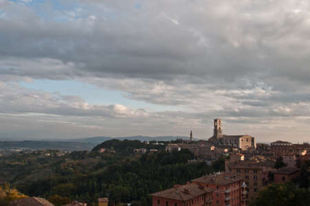 a panoramic view of perugia