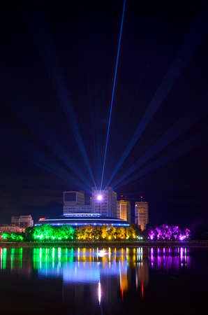 night view in the cityのeditorial素材