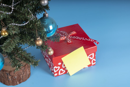 christmas gift and tree