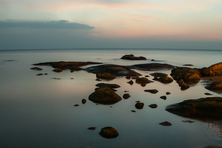 Laem Than Sunset.の写真素材