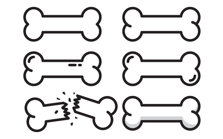 Dog bone vector illustrationのイラスト素材
