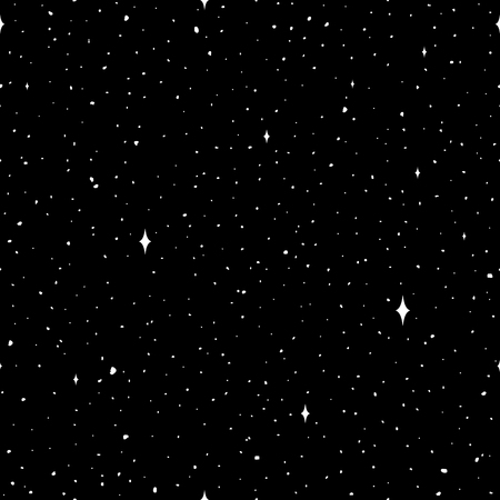 Night sky seamless patternのイラスト素材