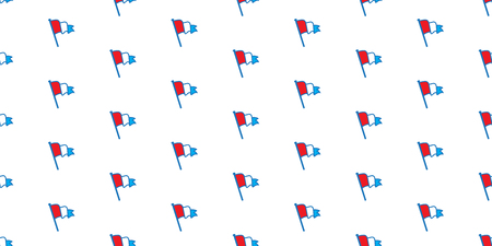 Flag Seamless Pattern Netherland vector wallpaper isolated backgroundのイラスト素材