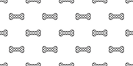 Dog Bone Seamless pattern vector isolated polka dot wallpaper backgroundのイラスト素材