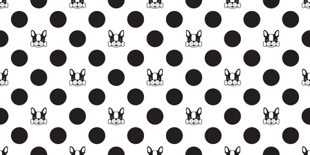dog seamless pattern vector illustrationのイラスト素材