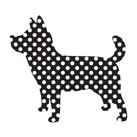 dog vector icon logo character cartoon puppy illustration design polka dotのイラスト素材
