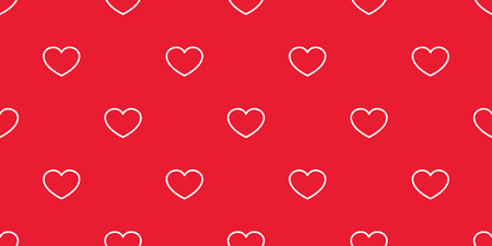 heart Seamless pattern valentine day vector isolated background repeat wallpaper red