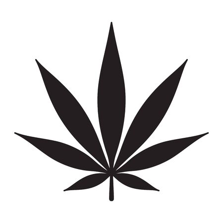 Marijuana vector icon cannabis weed clip art illustration graphicのイラスト素材