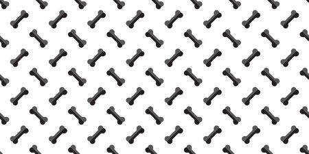 dog bone seamless pattern vector french bulldog bone puppy halloween isolated repeat wallpaper tile background whiteのイラスト素材