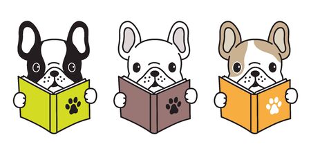 dog vector french bulldog dog paw pug cartoon character illustration iconのイラスト素材