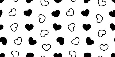 heart Seamless pattern valentine vector scarf isolated love repeat wallpaper tile backgroundのイラスト素材