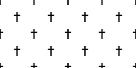 christian cross seamless pattern Halloween vector crossbone Ghost poison tile background scarf isolated repeat wallpaperのイラスト素材
