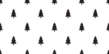 Christmas tree seamless pattern vector Santa Claus snow forest wood new year tile background repeat wallpaper scarf wallpaper illustrationのイラスト素材