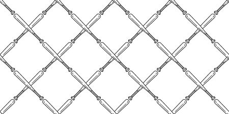 baseball Seamless pattern vector softball baseball bat scarf isolated tile background repeat wallpaper isolatedのイラスト素材