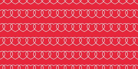 heart seamless pattern valentine strips vector cartoon scarf isolated tile background repeat wallpaper line doodle illustration designのイラスト素材