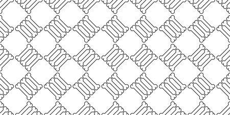 dog bone seamless pattern checked footprint french bulldog puppy vector pet cartoon rhombus skeleton halloween ghost tile background repeat wallpaper scarf isolated doodle illustration designのイラスト素材