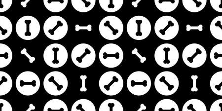 dog bone seamless pattern polka dot french bulldog puppy vector pet cartoon skeleton halloween repeat wallpaper tile background scarf isolated doodle illustration designのイラスト素材