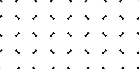 dog bone seamless pattern vector footprint paw french bulldog pet puppy cartoon skeleton halloween tile background scarf isolated repeat wallpaper illustration doodle black designのイラスト素材