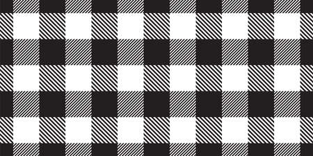 checked seamless pattern tartan plaid vector cartoon repeat wallpaper tile background doodle scarf isolated illustration designのイラスト素材