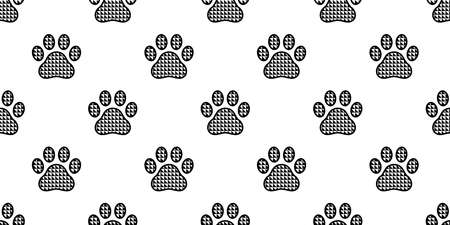 dog paw seamless pattern triangle cat footprint french bulldog vector puppy kitten pet breed cartoon doodle isolated repeat wallpaper tile background illustration design clip artのイラスト素材