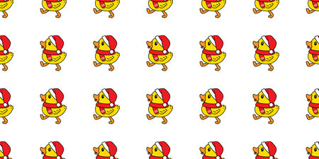 duck seamless pattern  tile wallpaper backgroundのイラスト素材