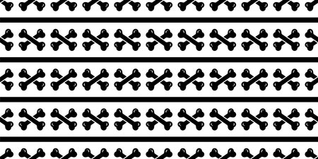 dog bone seamless pattern cartoon halloween footprint paw french bulldog vector puppy pet toy breed doodle repeat wallpaper tile background illustration isolatedのイラスト素材