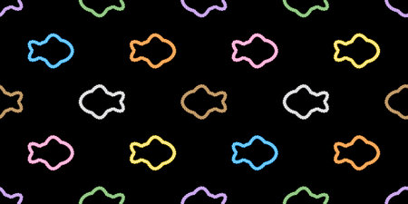 fish Seamless pattern rope vector colorful tuna shark salmon dolphin doodle cartoon ocean sea gift wrapping paper tile background repeat wallpaper illustration scarf isolated pet aのイラスト素材