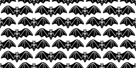 bat seamless pattern skeleton Halloween bone skull flying wing vector vampire ghost spooky cartoon doodle gift wrapping paper tile background repeat wallpaper scarf isolated devilのイラスト素材