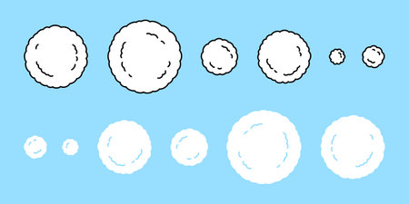 Snow ball vector Christmas icon logo snowflake Santa Claus Xmas fluffy clown cartoon character doodle illustration symbol graphic designのイラスト素材