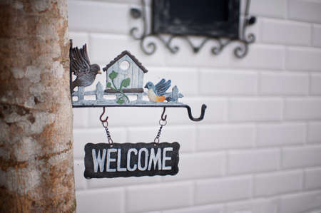 Welcome banner の写真素材