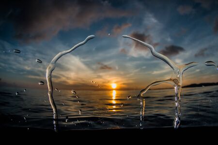 Sunrise in Pulau Weh (Indonesia)の写真素材